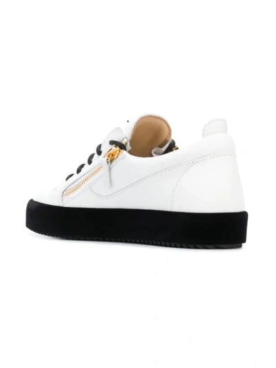 Shop Giuseppe Zanotti Design Nicki Low-top Sneakers - White