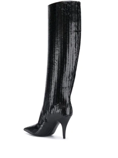 Shop Casadei Above-the-knee Boots In Black