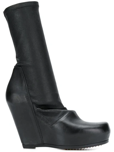 Shop Rick Owens Modern Slip-on Ankle Boot In Black