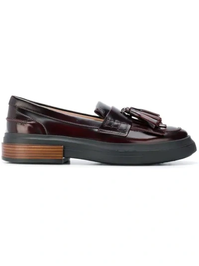 tasseled flatform loafers