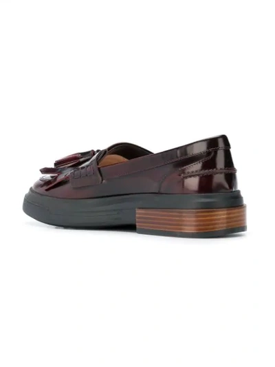 tasseled flatform loafers