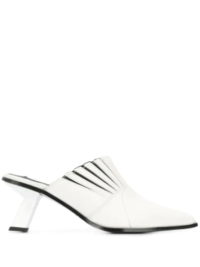 Shop Kenzo Rider Mules In White