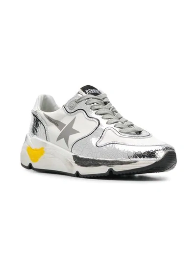 Shop Golden Goose Running Sole Sneakers In White