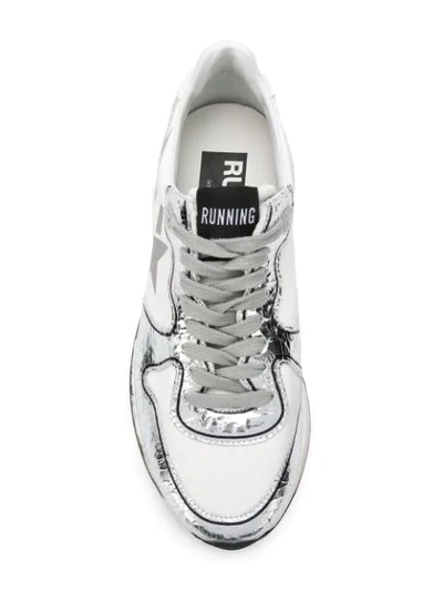 Shop Golden Goose Running Sole Sneakers In White