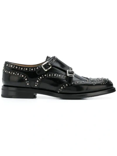 Shop Church's Studded Monk Shoes In Black