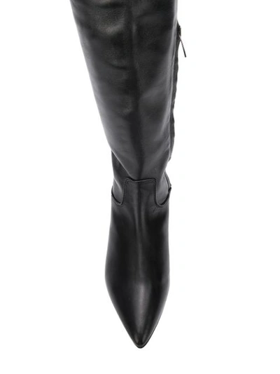 Shop The Seller Pointed Knee-length Boots - Black