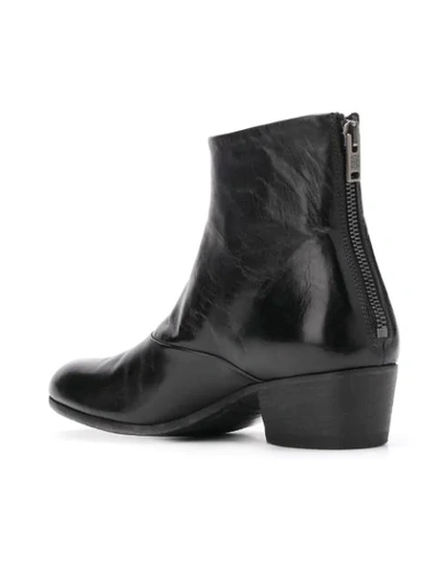 Shop Pantanetti Rear Zip Boots In Black
