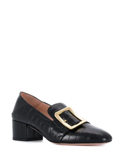 Shop Bally Janelle Buckle Mules In Black