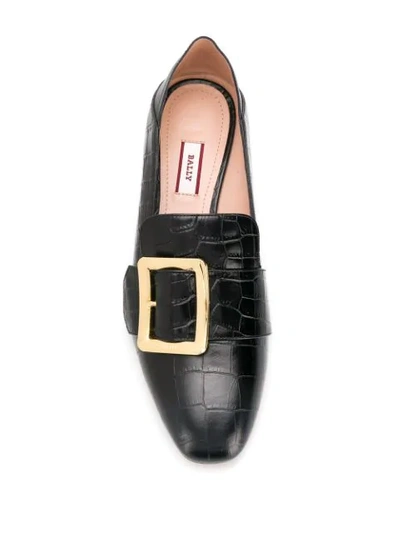 Shop Bally Janelle Buckle Mules In Black