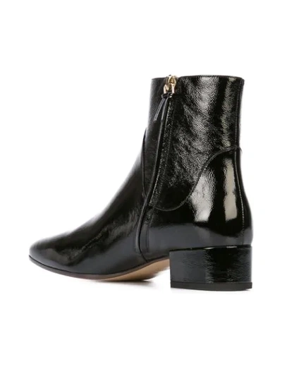 Shop Francesco Russo Patent Leather Boots In Black