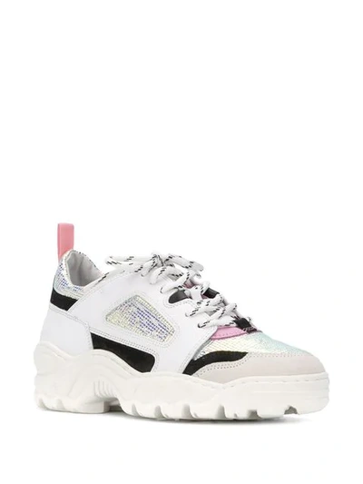 Shop D.a.t.e. Chunky Lace-up Sneakers In White