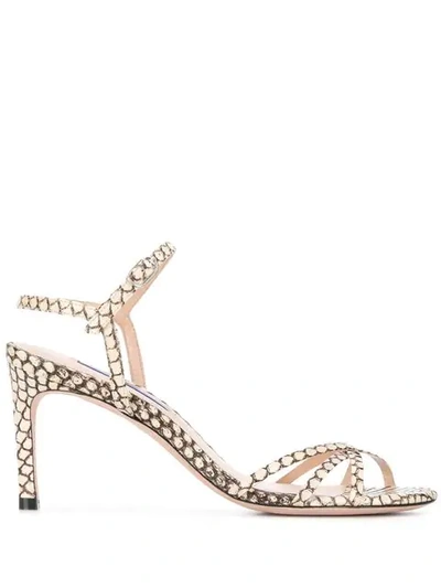 Shop Stuart Weitzman Starla Sandals - Neutrals