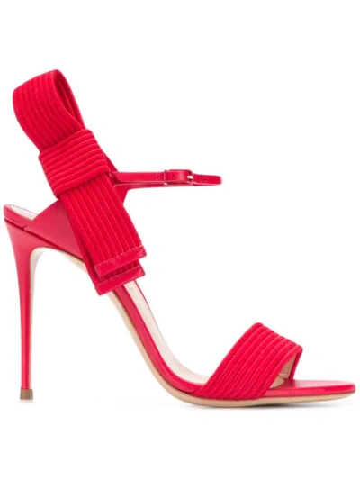 Shop Casadei Julia Aiko Sandals In Red