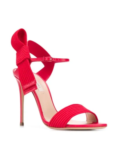 Shop Casadei Julia Aiko Sandals In Red