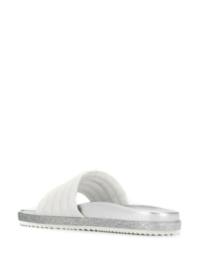 Shop Hogl Padded Slide Sandals In White