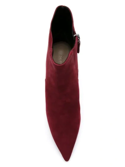 Shop Schutz S2006700280003 Rubi Wine Leather/fur/exotic Skins In Red