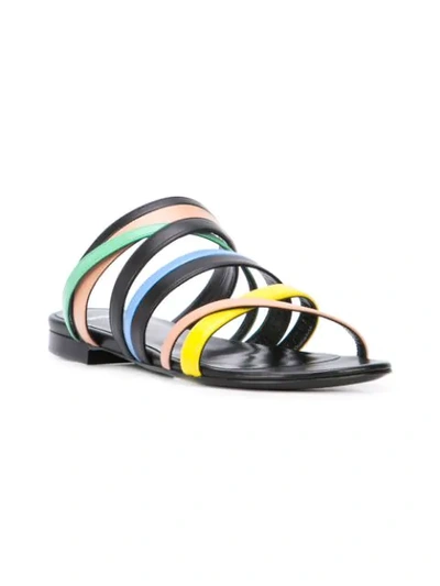 Shop Pierre Hardy Alpha Crisscross Sandals In Multicolour
