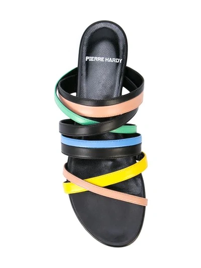 Shop Pierre Hardy Alpha Crisscross Sandals In Multicolour
