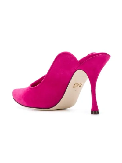 Shop Dolce & Gabbana Sabot Pumps In Pink