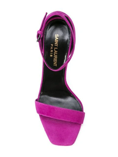 Shop Saint Laurent Lou Lou Sandals In Purple