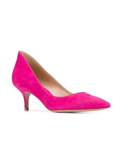 Shop Gianvito Rossi Kitten Heel Pumps In Pink
