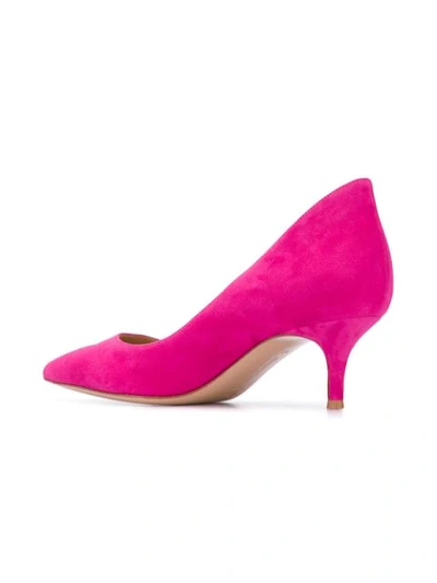 Shop Gianvito Rossi Kitten Heel Pumps In Pink