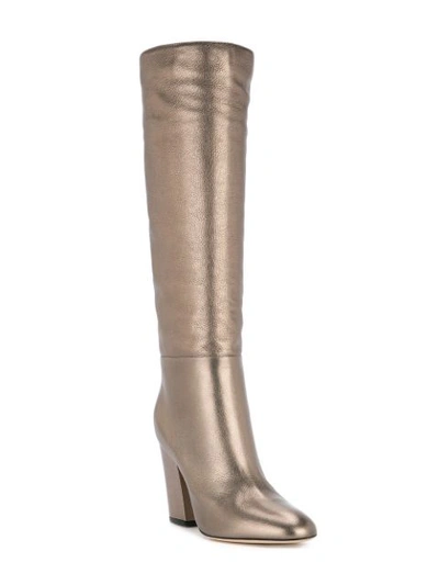 Shop Sergio Rossi Virginia Metallic Boots