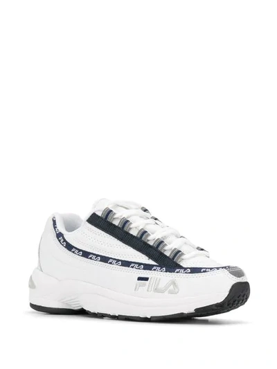 FILA LOGO TAPE SNEAKERS - 白色