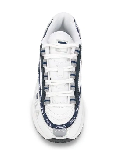 FILA LOGO TAPE SNEAKERS - 白色