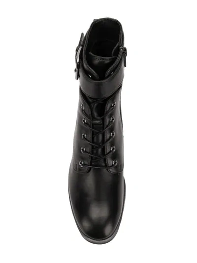 Shop Hogl Ankle Strap Boots In Black