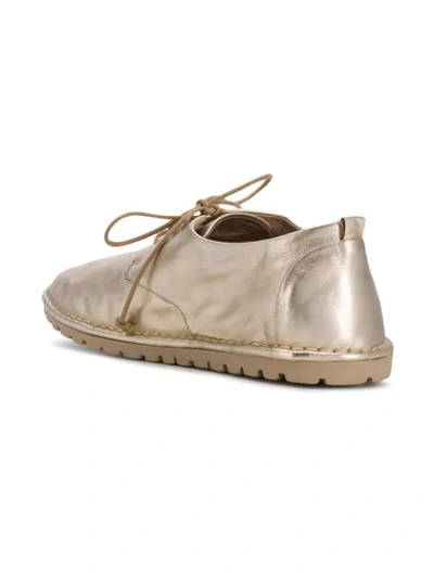 Shop Marsèll Round Toe Lace-up Shoes In Gold