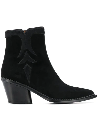 Shop Sartore Classic Cowboy Boots In Black