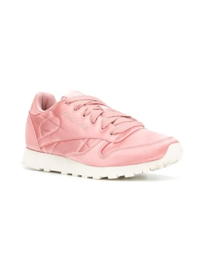 Shop Reebok Low-top Lace-up Sneakers In Pink