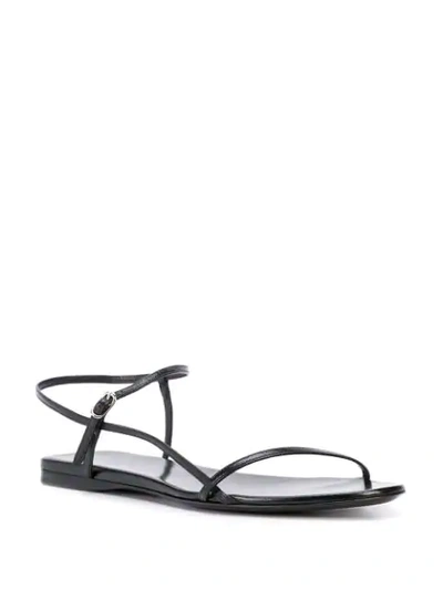 Shop The Row Bare Flat Sandals In C997- Black