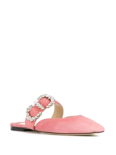Shop Jimmy Choo Gee Flats In Pink