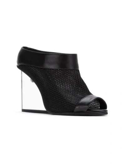 Shop Studio Chofakian Ankle Boots With Transparent Heels In Black