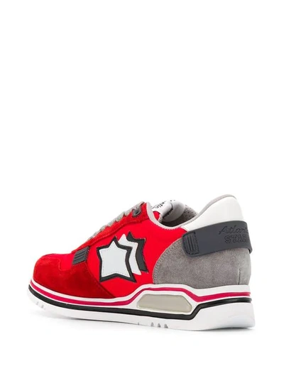 Shop Atlantic Stars Star Patch Sneakers In Red