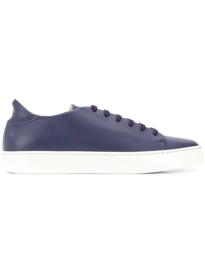 Shop Giorgio Armani Klassische Sneakers In Purple
