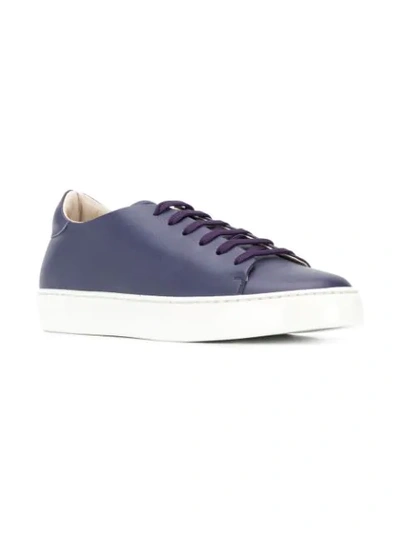 Shop Giorgio Armani Klassische Sneakers In Purple