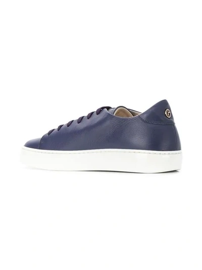 Shop Giorgio Armani Klassische Sneakers In Purple