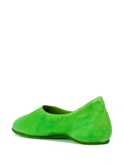 Guidi Classic Slip-on Ballerinas In Green