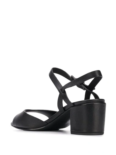 Shop Del Carlo Block Heel Sandals - Black