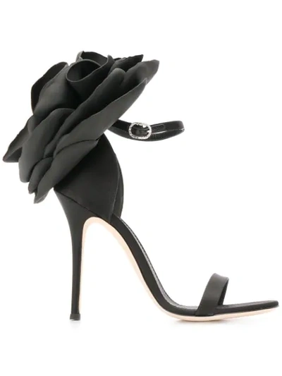 Shop Giuseppe Zanotti Peony Sandals In Black