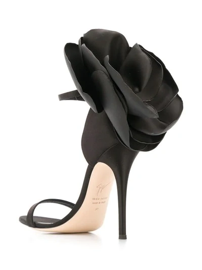 Shop Giuseppe Zanotti Peony Sandals In Black