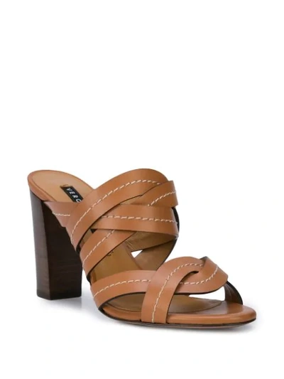 Shop Veronica Beard Macey Sandals In Brown