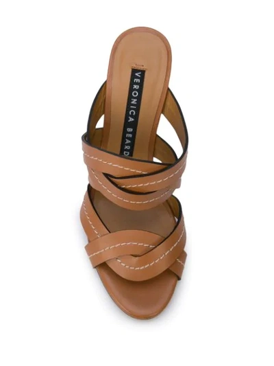 Shop Veronica Beard Macey Sandals In Brown