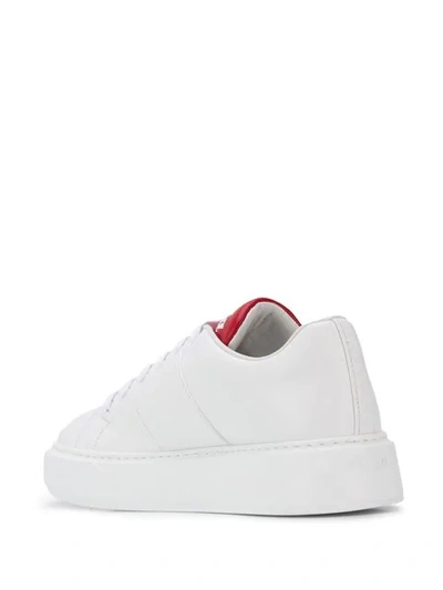 Shop Prada Low-top Logo Sneakers In White