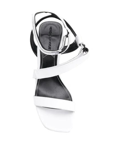Shop Kendall + Kylie Chunky Heel Sandals In White