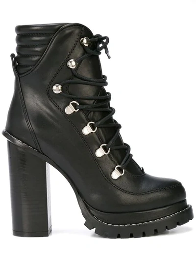 Shop Barbara Bui Lace-up Boots In Black