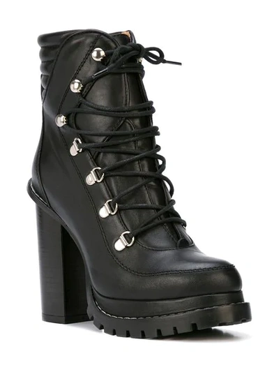 Shop Barbara Bui Lace-up Boots In Black